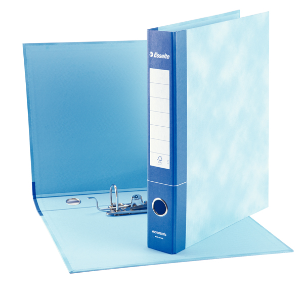 MD_82298 Registratore Essentials G74 - dorso 5 cm - protocollo 23 x 33 cm - blu - Esselte - immagine 1