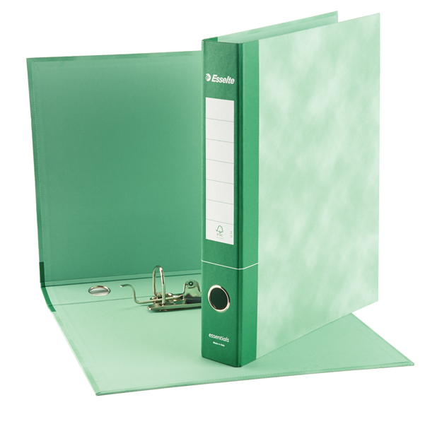 MD_82300 Registratore Essentials G74 - dorso 5 cm - protocollo 23 x 33 cm - verde - Esselte - immagine 1