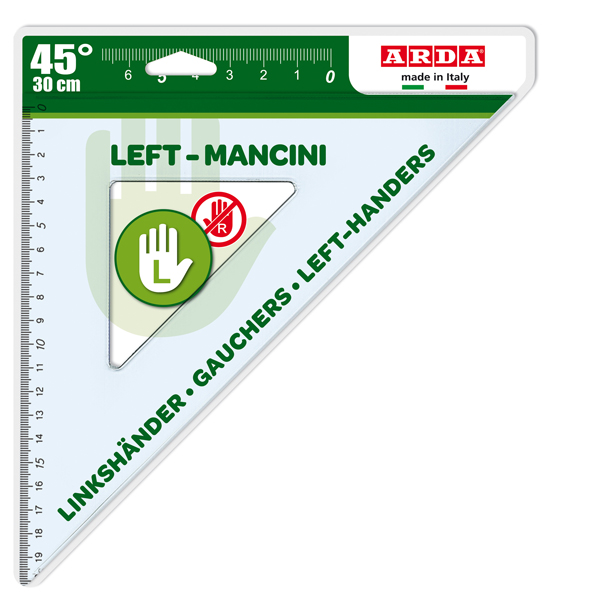 MD_82385 Squadra per Mancini - 45gradi - 30cm - Arda - immagine 1