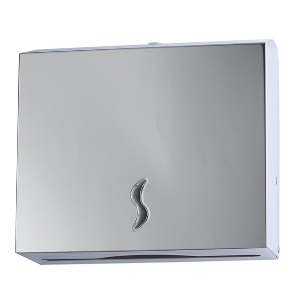MD_82499 Distributore asciugamani piegati C/Z - Brinox - 28x10,2x26,5 cm - acciaio inox - capacità 200 fogli - grigio - Medial - immagine 1