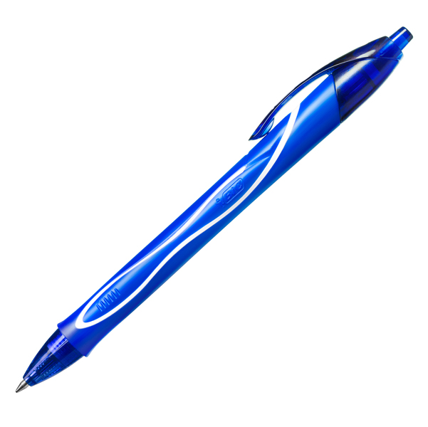 MD_82695 Penna a sfera a scatto Gelocity Quick Dry - punta 0,7mm - blu - Bic - conf. 12 pezzi - immagine 1
