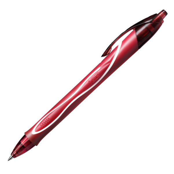 MD_82696 Penna a sfera a scatto Gelocity Quick Dry - punta 0,7mm - rosso - Bic - conf. 12 pezzi - immagine 1