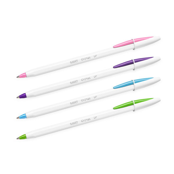 MD_82703 Penna a sfera Cristal Up con cappuccio - punta media 1,2mm - fun - Bic - conf. 20 pezzi - immagine 1
