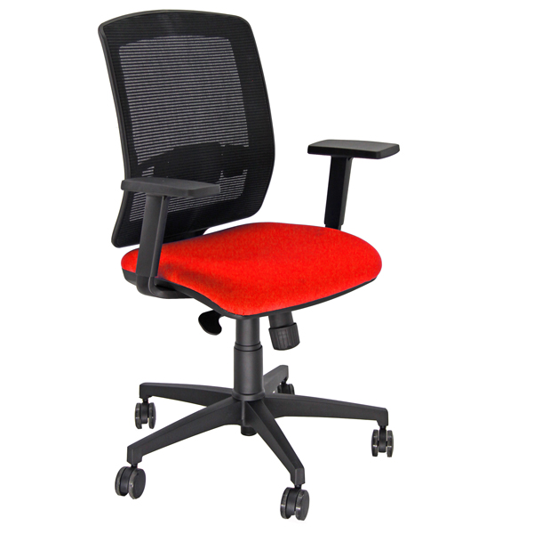 MD_82806 Poltrona semidirezionale Molly MLA - con braccioli regolabili - rosso - Unisit - immagine 1