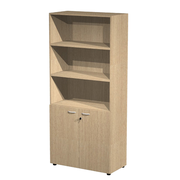 MD_82855 Armadio modulare componibile - a 2 ante basse - 90 x 45,8 x 200 cm - rovere - immagine 1