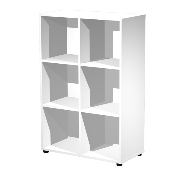MD_82935 Contenitore Maxi Rainbow - 6 caselle a giorno - 80 x 40 x 120,6 cm - bianco - immagine 1
