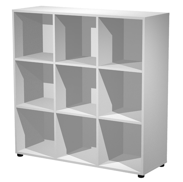 MD_82938 Contenitore Maxi Rainbow - 9 caselle a giorno - 119 x 40 x 120,6 cm - grigio - immagine 1