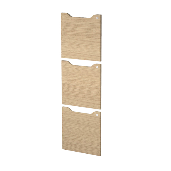 MD_82941 Set 3 ante per casellari Maxi Rainbow - con serratura - 36,8 x 36,8 cm - rovere - immagine 1