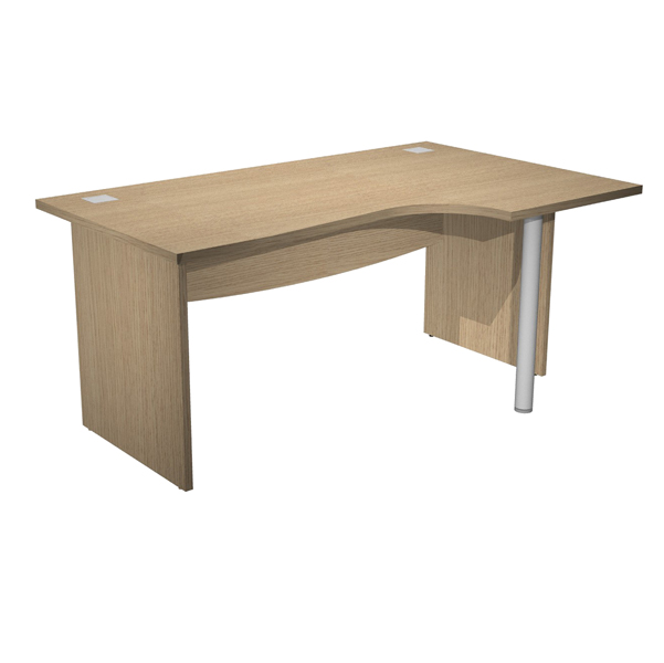 MD_82950 Scrivania Agorà Direction Compact - DX - fianco pannello - L 160 cm - rovere - immagine 1