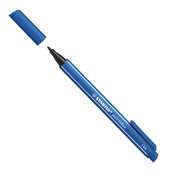 MD_83064 Pennarello PointMax punta feltro - punta 0,80mm - blu - Stabilo - immagine 1