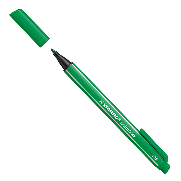 MD_83067 Pennarello PointMax punta feltro - punta 0,80mm - verde - Stabilo - immagine 1