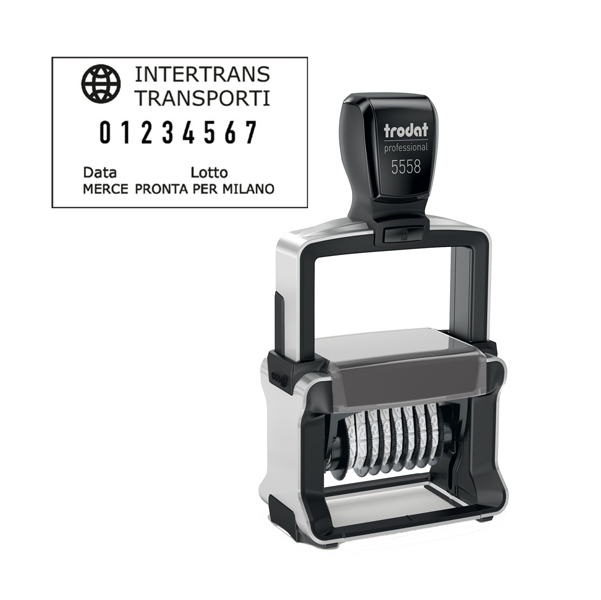 MD_83127 Timbro Professional 4.0 5558/PL Numeratore - 8 colonne - 5 mm - autoinchiostrante - Trodat - immagine 1