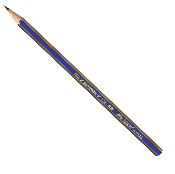 MD_83259 Matita in grafite Goldfaber 1221 - esagonale - gradazione F - Faber-Castell - immagine 1