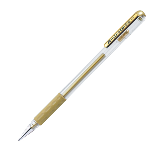 MD_83276 Roller gel Hybrid Grip - punta 0,8mm - oro - Pentel - immagine 1