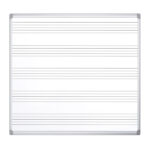 Lavagna magnetica Maya Musica - pentagramma musicale - 120 x 120 cm - Bi-Office