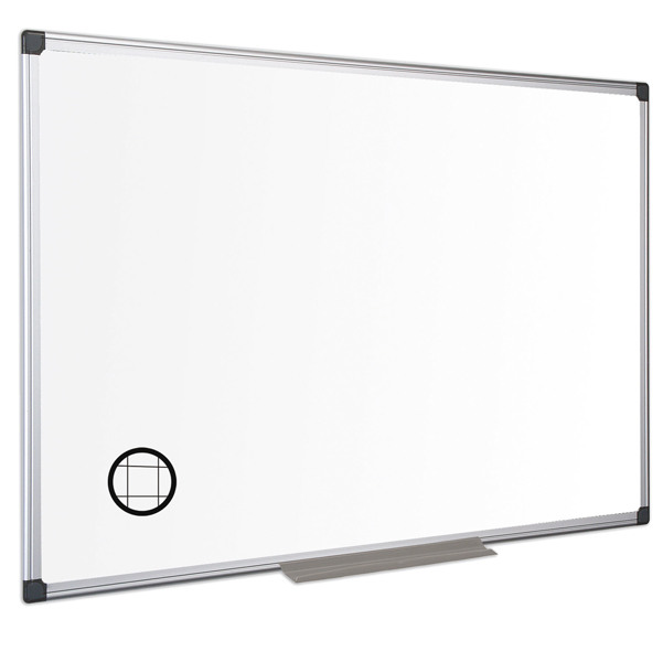 MD_83312 Lavagna magnetica Maya a quadretti - 90 x 120 cm - bianco - Bi-Office - immagine 1