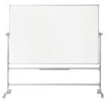Lavagna magnetica girevole Earth - 90 x 120 cm - bianco - Bi-Office