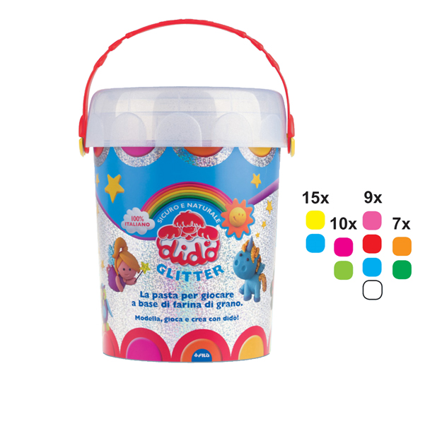 MD_83476 Vaso 100 salsicciotti - glitter - 50gr - DiDò - immagine 1