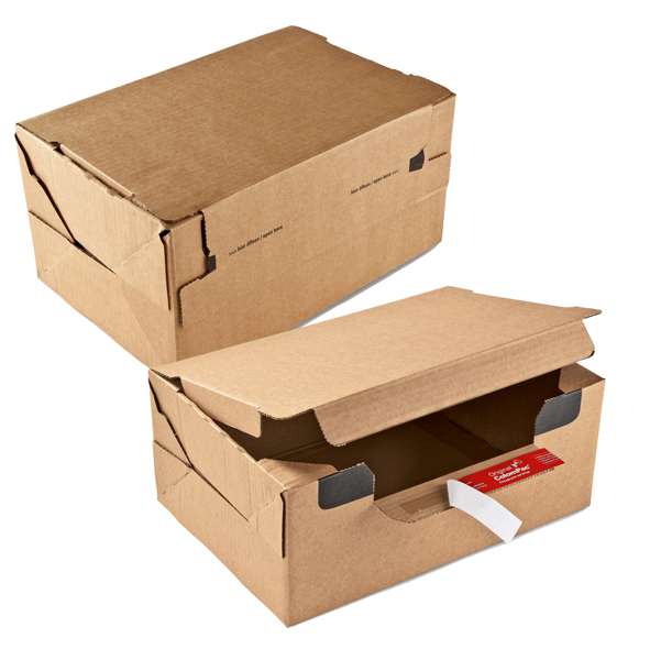 MD_83485 Scatola Return Box CP 069 - S - 28,2 x 19,1 x 9 cm - cartone - avana - ColomPac - immagine 1