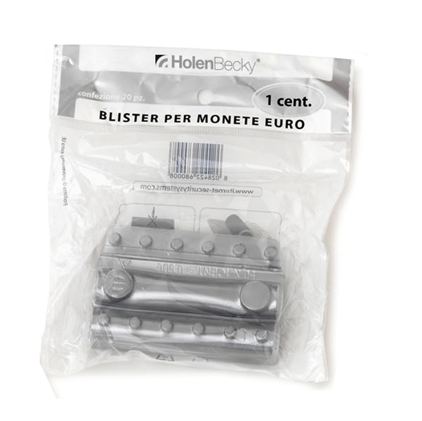 MD_83532 Portamonete - PVC - 1 cent - trasparente - HolenBecky - blister 20 pezzi - immagine 1
