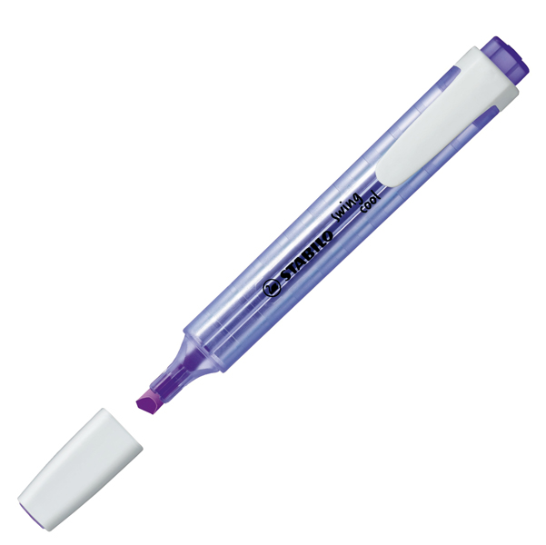 MD_84545 Evidenziatore Swing Cool - punta a scalpello - tratto 1 - 4 mm - lavanda - Stabilo - immagine 1