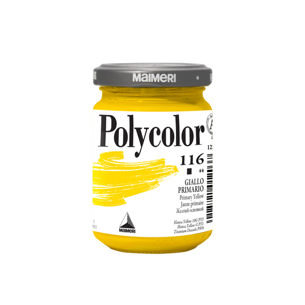 MD_85216 Colore vinilico Polycolor - 140 ml - giallo primario - Maimeri - immagine 1
