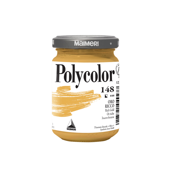 MD_85219 Colore vinilico Polycolor - 140 ml - oro ricco - Maimeri - immagine 1