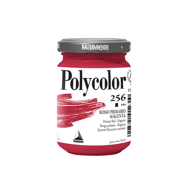 MD_85225 Colore vinilico Polycolor - 140 ml - rosso primario magenta - Maimeri - immagine 1