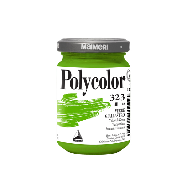MD_85231 Colore vinilico Polycolor - 140 ml - verde giallastro - Maimeri - immagine 1