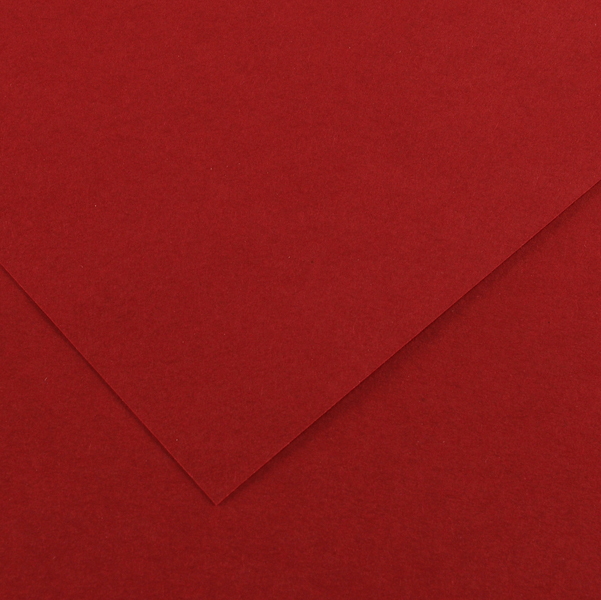 MD_85576 Foglio Colorline - 70x100 cm - 220 gr - rosso granata - Canson - immagine 1