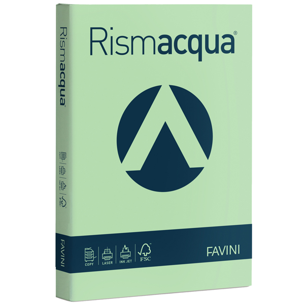 MD_85812 Carta Rismacqua - A4 - 90 gr - verde chiaro 09 - Favini - conf. 300 fogli - immagine 1