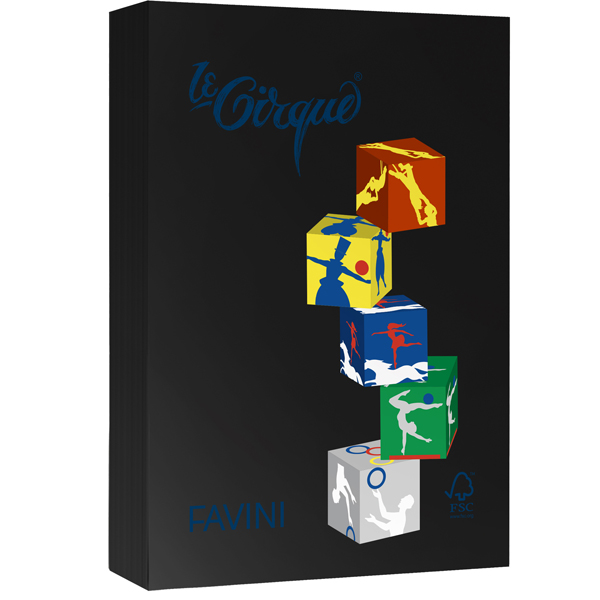 MD_85816 Carta Le Cirque - A4 - 80 gr - nero 400 - Favini - conf. 500 fogli - immagine 1