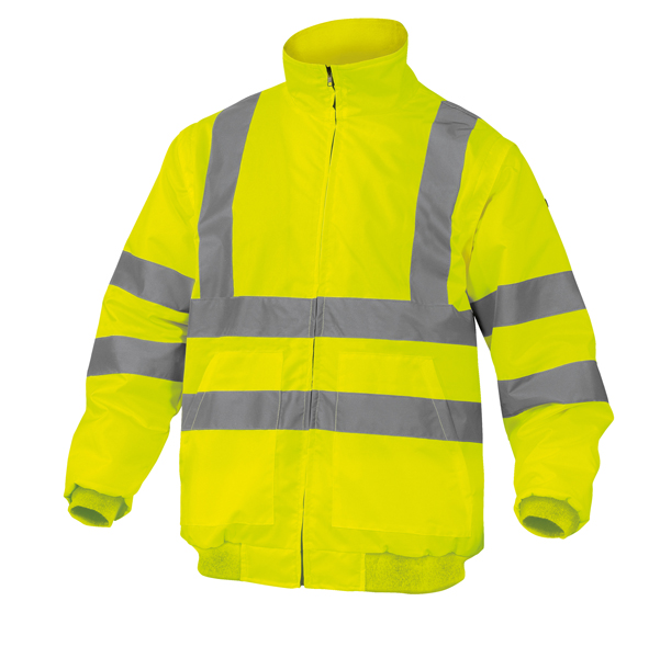 MD_86035 Giubbotto alta visibilità Reno HV - poliestere/poliuretano - taglia M - giallo fluo - Deltaplus - immagine 1