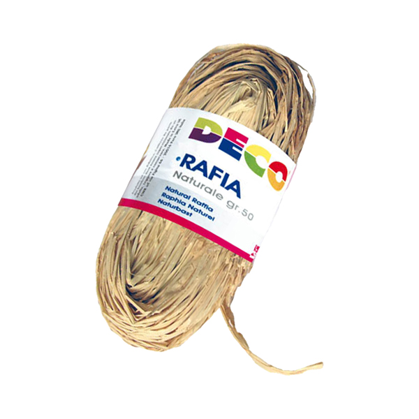 MD_86082 Rafia - colore naturale - 50 gr - Deco - immagine 1