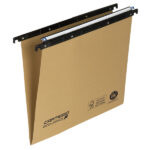 Cartella sospesa Cartesio Eco-logica - cassetto - 39 cm - fondo V - 37 x 25 cm - avana - Bertesi