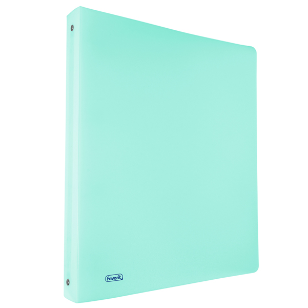 MD_86335 Raccoglitore Pastel - 22 x 30 cm - 4 anelli tondi 15 mm - PP - celeste - Favorit - immagine 1