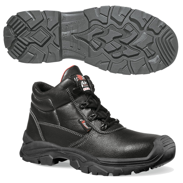 MD_86396 Calzatura di sicurezza Texas UK S3 SRC Rock&roll - pelle grana mina idrorepellente - numero 39 - nero - U-Power - immagine 1