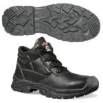 Calzatura di sicurezza Texas UK S3 SRC Rock&roll - pelle grana mina idrorepellente - numero 46 - nero - U-Power