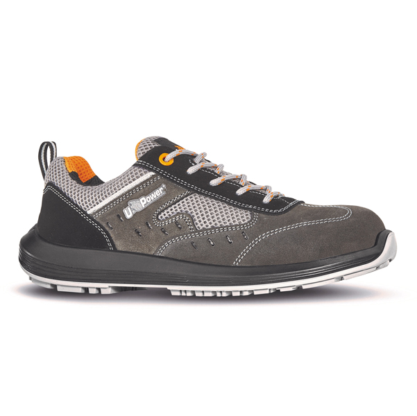 MD_86476 Calzatura di sicurezza Brezza S1P SRC Rock&Roll - pelle scamosciata morbida - numero 38 - grigio - U-Power - immagine 1