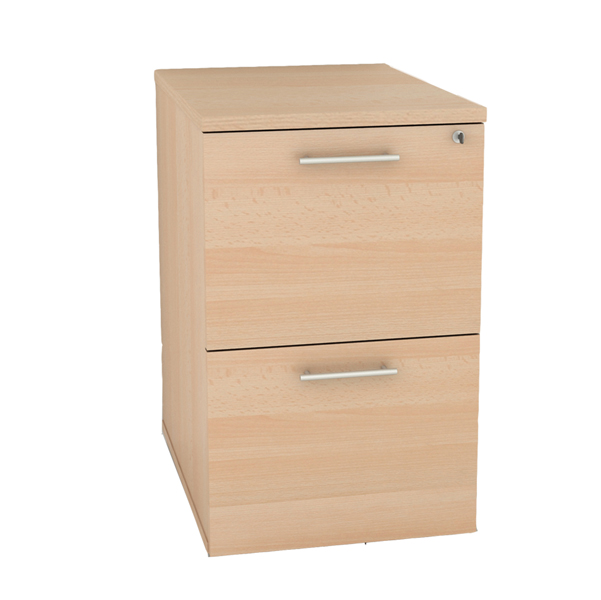 MD_86716 Classificatore - 2 cassetti - 49 x 55 x 73,2 cm - faggio - immagine 1