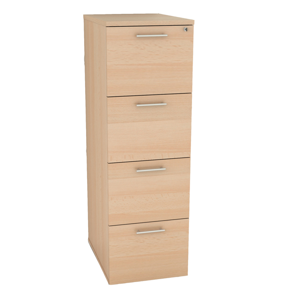 MD_86720 Classificatore - 4 cassetti - 49 x 55 x 141,2 cm - faggio - immagine 1