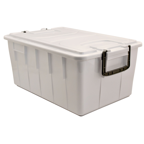 MD_86753 Contenitore Foodbox con coperchio - 58x38x26 cm - 40 L - PPL riciclabile - bianco - Mobil Plastic - immagine 1