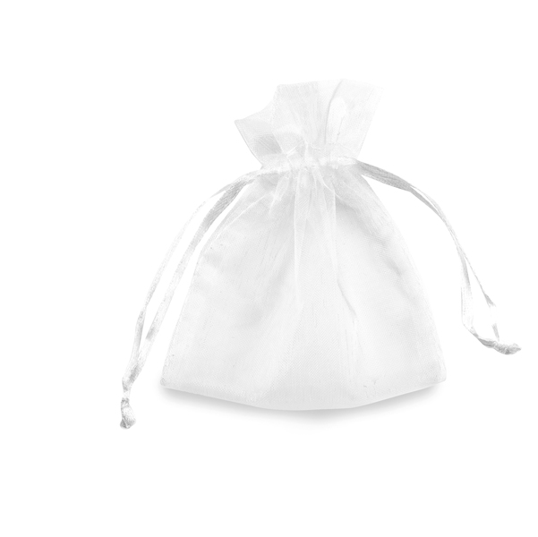 MD_86800 Sacchetti organza Milly - 12,5 x 17 cm - bianco - PNP - conf. 20 pezzi - immagine 1