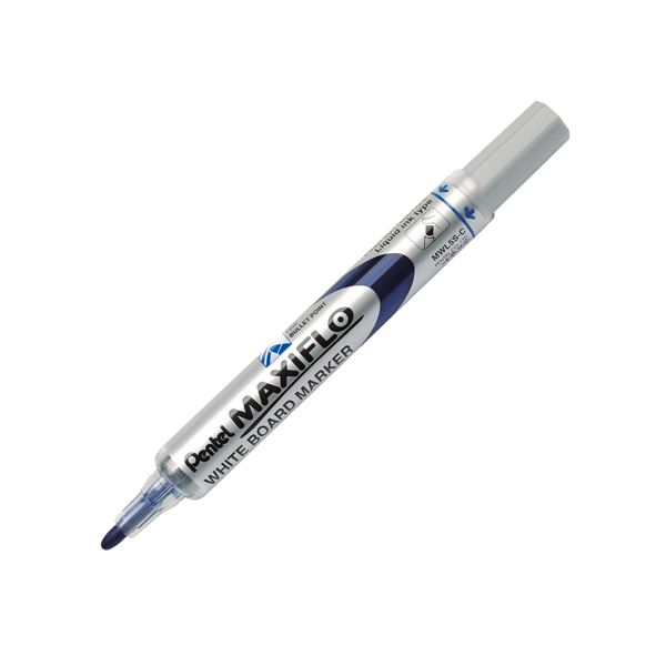 MD_86844 Marcatore per lavagna Maxiflo - punta conica 4 mm - blu - Pentel - immagine 1