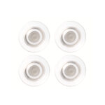Magneti extraforti - diametro 3,2 cm - trasparente - Nobo - blister 4 pezzi