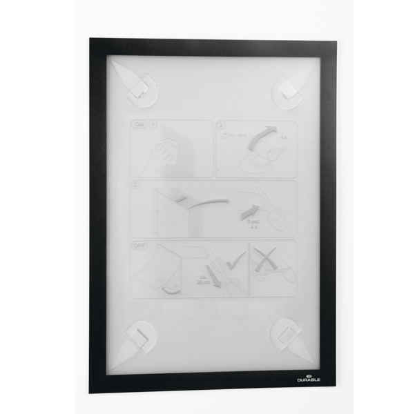 MD_86905 Cornice adesiva - Duraframe Wallpaper - A4 - 21 x 29,7 cm - nero - Durable - immagine 1