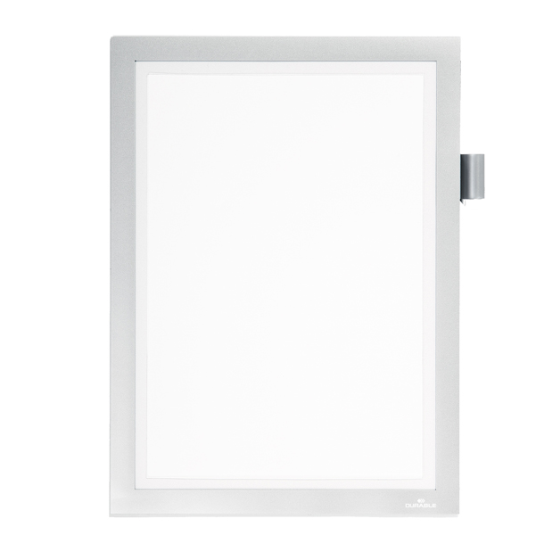 MD_86908 Cornice Duraframe - magnetica - A4 - 21 x 29,7 cm - argento - Durable - immagine 1