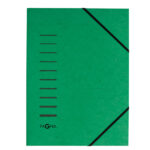 Cartella con elastico angolare - A4 - dorso variabile - cartoncino - verde - Pagna