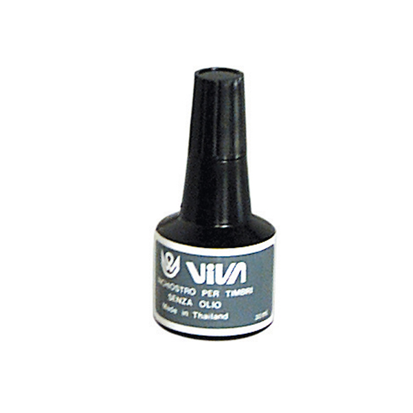 MD_86988 Inchiostro per cuscinetti - a base alcool - 30 gr - nero - Viva - immagine 1