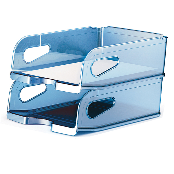 MD_87000 Vaschetta portacorrispondenza - Maxi - 34,5 x 27,8 x 11 cm - azzurro - Arda - immagine 1